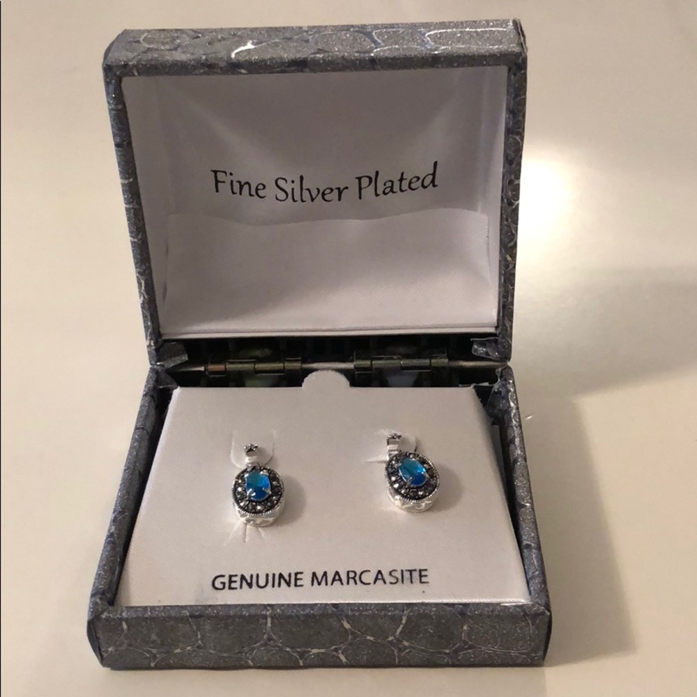 GENUINE MARCASITE EARRINGS